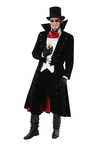 Fantasia Masculina Luxo Vampiro Drácula Festa Halloween