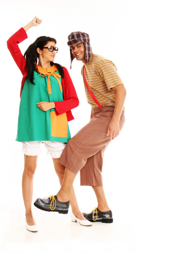 Fantasia Casal Salsinha e Velma Scooby Doo Adulto Halloween Festa Carnaval