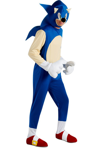 Fantasia Masculina Sonic Festa Halloween Adulto